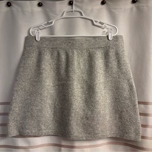 Gray Sweater Knit Skirt